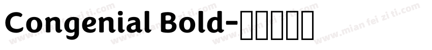 Congenial Bold字体转换